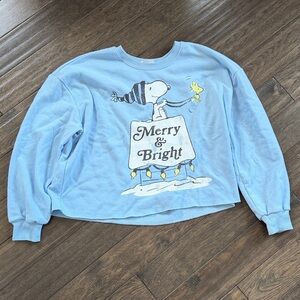 Peanuts Light Blue Snoopy Sweatshirt